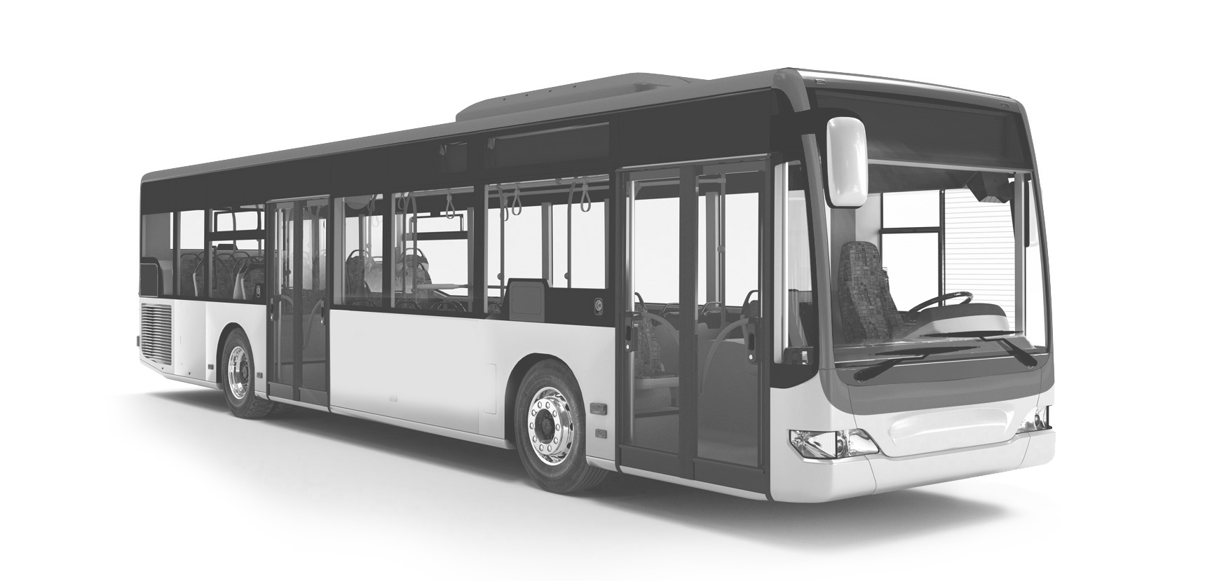 Bus vehicle without intelligent equipment
